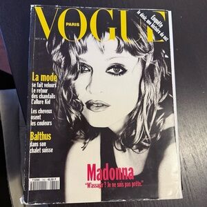 VOGUE Paris 740 October 1993 Madonna Issermann Aujerhmann Vadukul